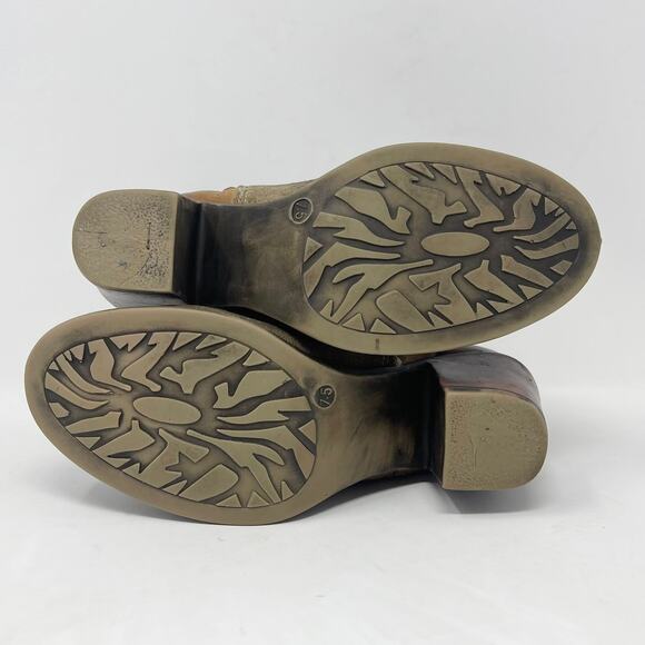 Roan by Bed Stu Lina Tan Suede Ankle Boot Womens 7.5 Tan Suede‎ Leather 3” Heel - Picture 8 of 8